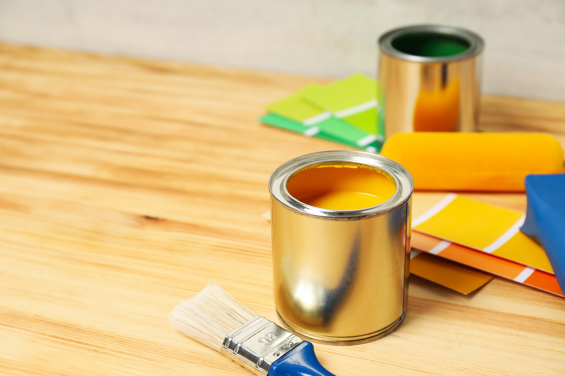 Tools for art and repairing   paint, space for text
