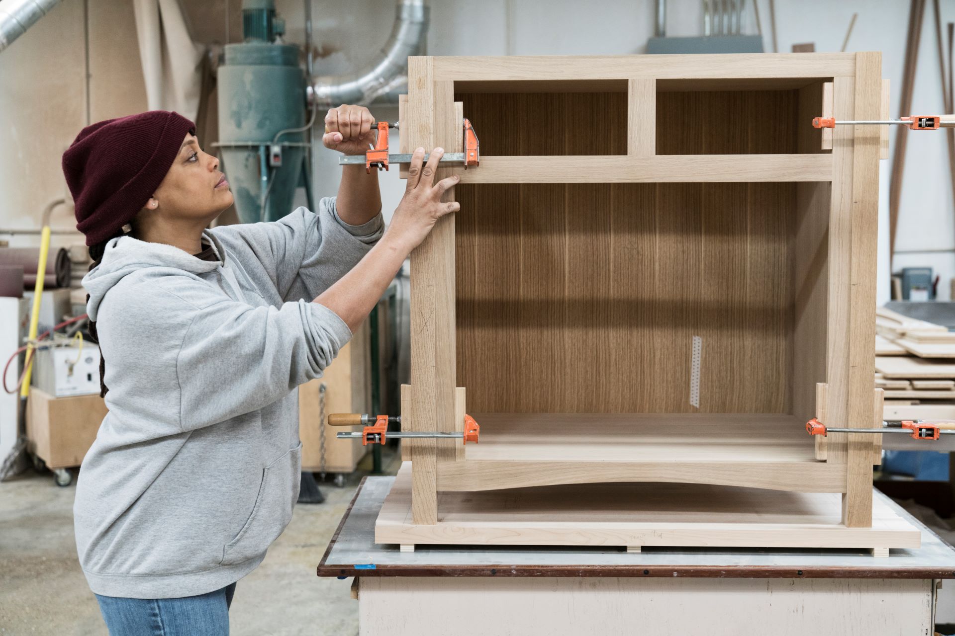 a black woman carpenter working on a cabinet proje 2023 11 27 04 57 42 utc